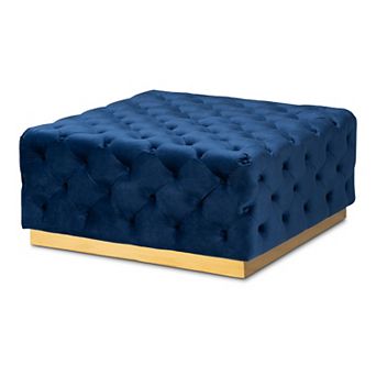 Baxton Studio Verene Ottoman