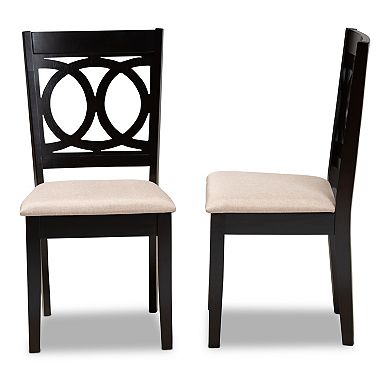 Baxton Studio Lenoir Dining Chair 2-piece Set