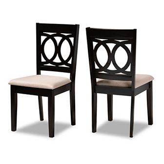 Baxton Studio Lenoir Dining Chair 2 pc Set