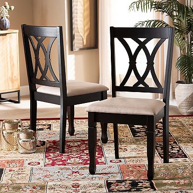 Baxton Studio Reneau Dining Chair 2-piece Set