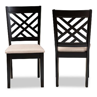 Baxton Studio Caron Dining Chair 2-piece Set