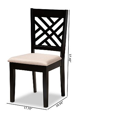 Baxton Studio Caron Dining Chair 2-piece Set