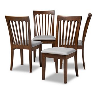 Baxton Studio Minette Dining Chair 4 pc Set