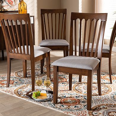 Baxton Studio Minette Dining Chair 4-piece Set