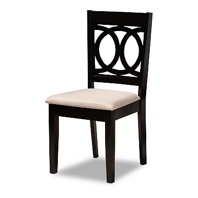 Baxton Studio Lenoir Dining Table & Chair 7-piece Set