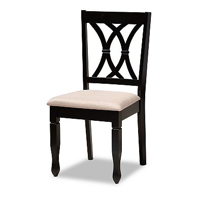 Baxton Studio Reneau Dining Table & Chair 7-piece Set