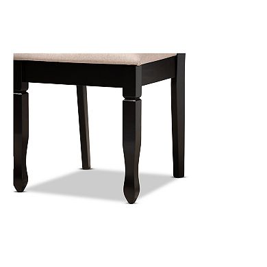 Baxton Studio Reneau Dining Table & Chair 7-piece Set