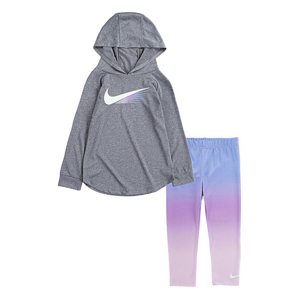 Toddler Girl Nike DriFIT Hooded Top and Leggings Set