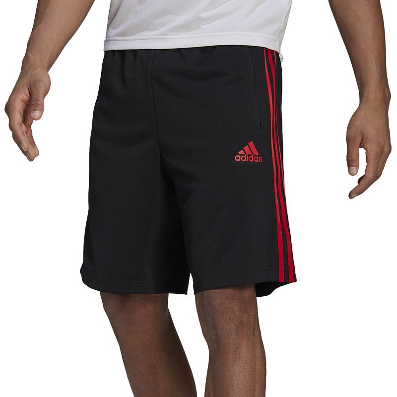 64223898 Mens adidas 3 Stripe Shorts, Size: Small, Black sku 64223898