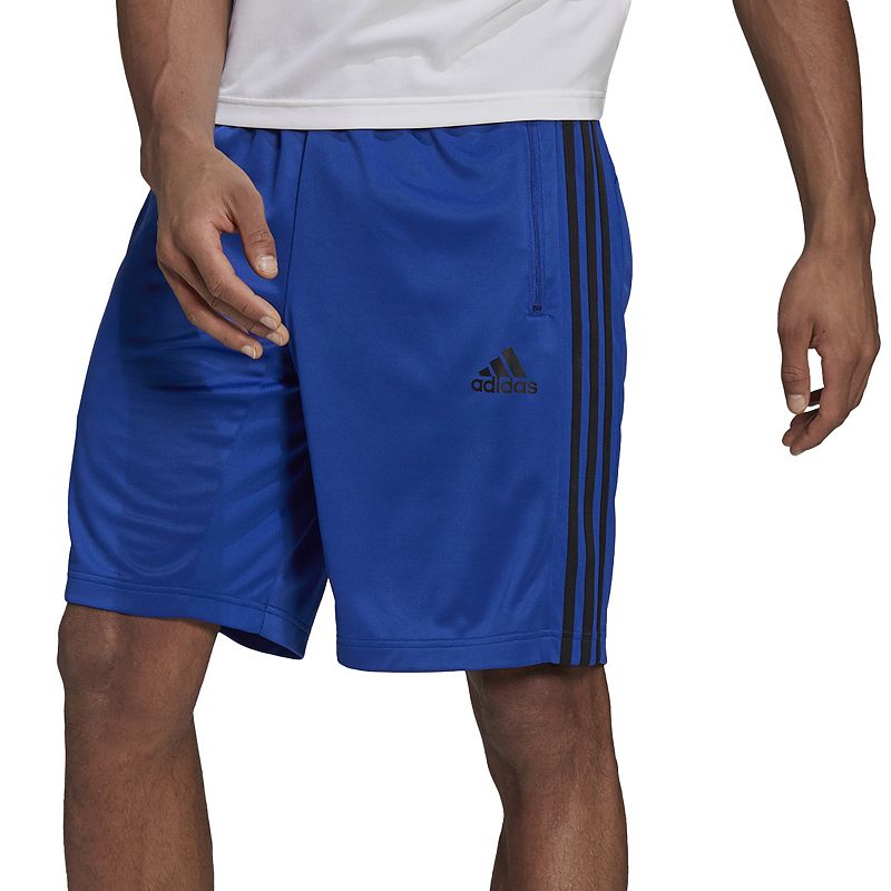 Mens adidas 3 Stripe Shorts, Size: Small, Blue