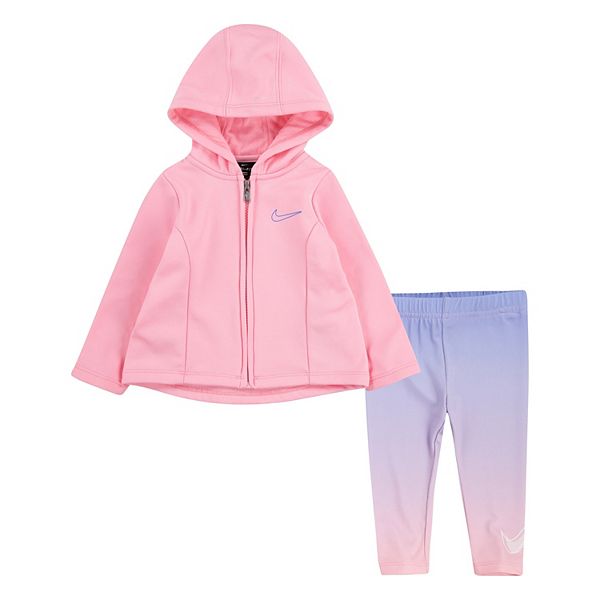 Toddler Girl Nike DriFIT 2Piece Zip Hoodie & Leggings Set