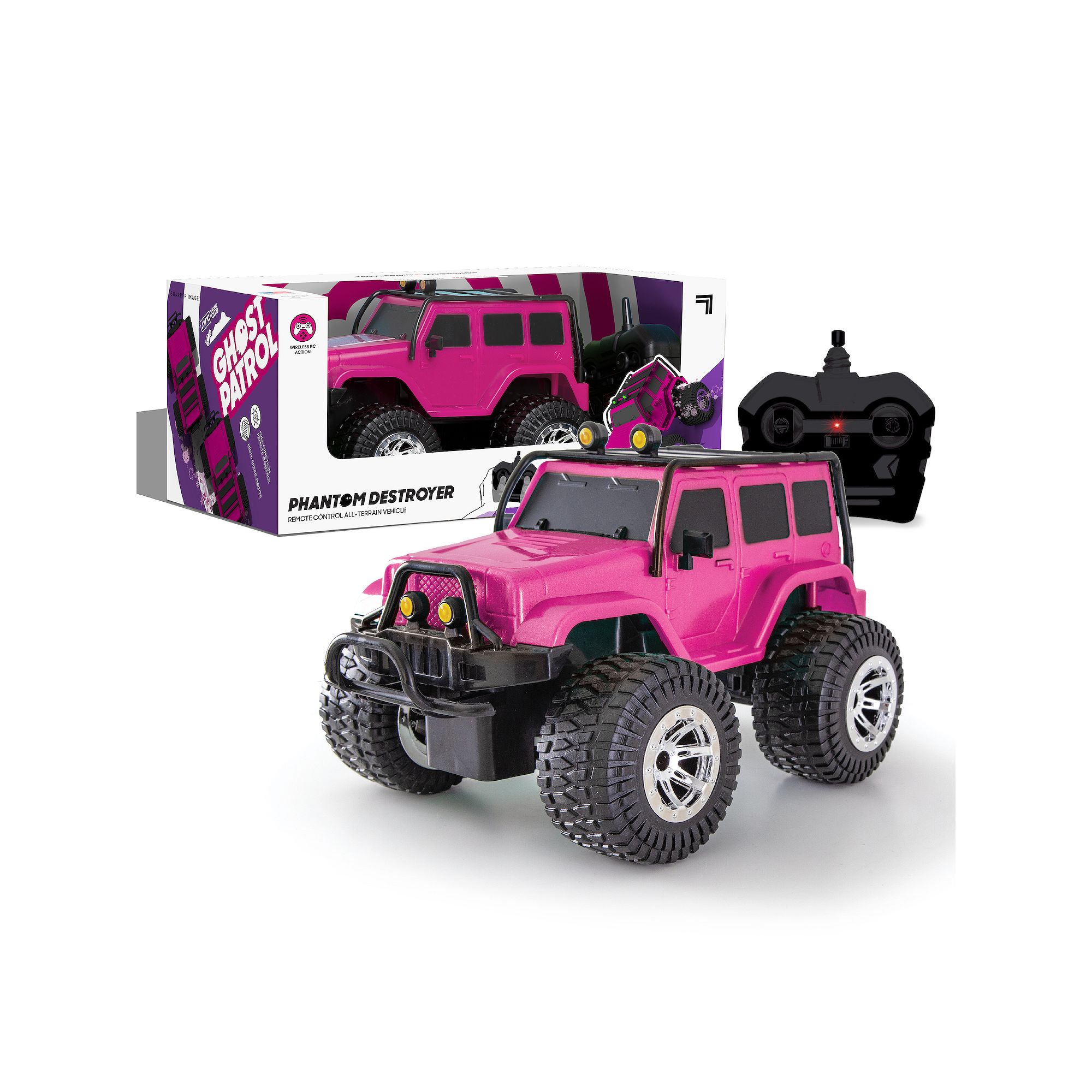 Sharper Image Phantom Destroyer Remote Control All-Terrain Vehicle, Pink