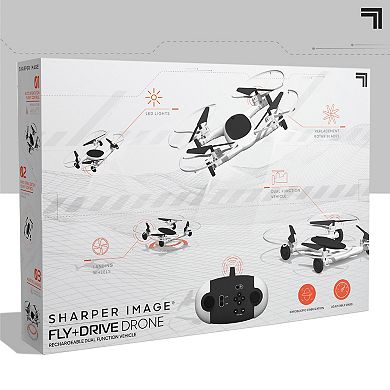 Sharper Image Fly + Drive 7-inch Drone
