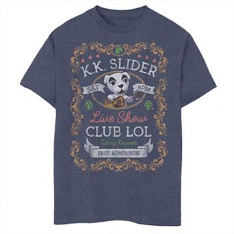 Boys 6-20 Nintendo Animal Crossing KK Slider Live Show Poster Graphic Tee