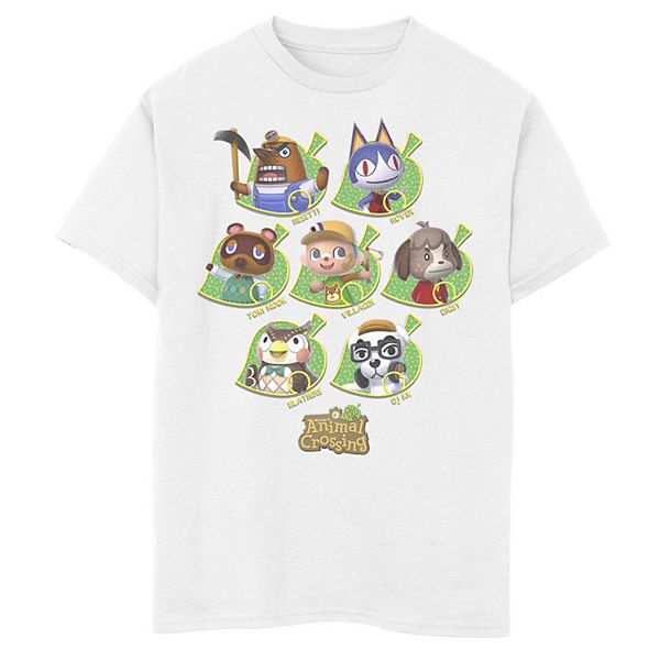 Boys 820 Nintendo Animal Crossing New Leaf Towns People Graphic Tee