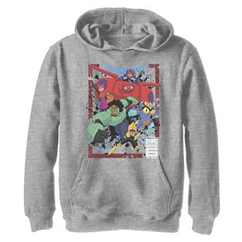 Disney's Big Hero 6 Boys 8-20 TV Group Paint Splat Graphic Fleece Hoodie