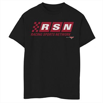 Disney / Pixar's Cars Boys 8-20 Racing Sports Network Logo Graphic Tee