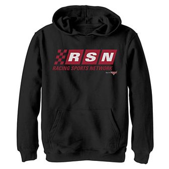 Disney / Pixar's Cars Boys 8-20 Racing Sports Network Logo Graphic Fleece Hoodie