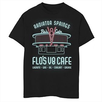 Disney / Pixar's Cars Boys 8-20 Flo's V8 Cafe Poster Graphic Tee