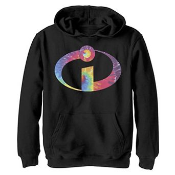 Disney / Pixar's Incredibles Boys 8-20 Tie Dye Logo Graphic Fleece Hoodie