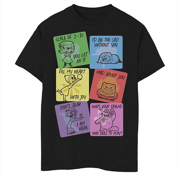 Disney / Pixar's Inside Out Boys 8-20 Valentine's Cards Graphic Tee