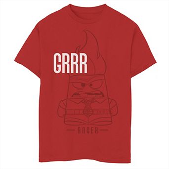 Disney / Pixar's Inside Out Boys 8-20 Anger Grrr Graphic Tee