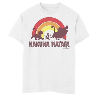 Disney's The Lion King Boys 8-20 Sunset Hakuna Matata Line Up Graphic Tee