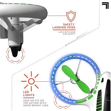 Sharper Image 5inch GLOW Stunt Drone