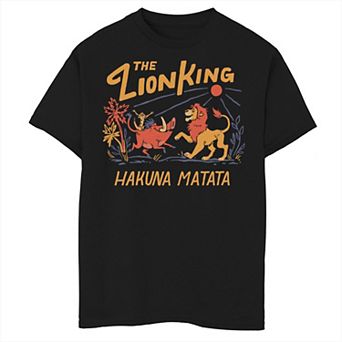 Disney's The Lion King Boys 8-20 Hakuna Matata Bold Text Graphic Tee