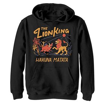 Disney's The Lion King Boys 8-20 Hakuna Matata Bold Text Graphic Fleece Hoodie