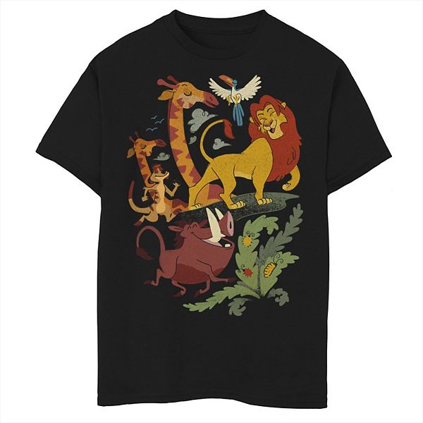 Disney's The Lion King Boys 8-20 Friends Animated Portrait Graphic Tee