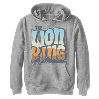 Disney's The Lion King Boys 8-20 Color Grade Retro Logo Graphic Fleece Hoodie