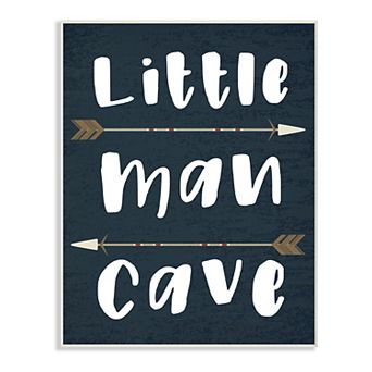 Stupell Home Decor Little Man Cave Arrows Oversized Wall Plaque Art
