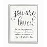 Stupell Home Decor You Are Loved Framed Giclee Texturized Art