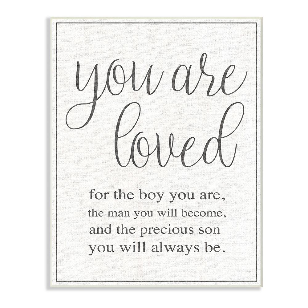 Stupell Home Decor You Are Loved Wall Plaque Art