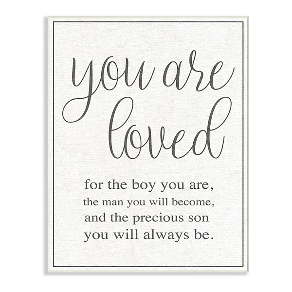Stupell Home Decor You Are Loved Wall Plaque Art