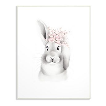 Stupell Home Decor Sketched Bunny Wall Plaque Art