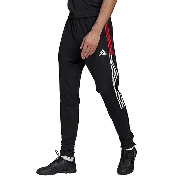 Adidas Tiro 21 Men’s Soccer Black Gray Athletic Bottoms Jogger Track Pant  #490