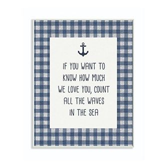 Stupell Home Decor Count The Waves Wall Plaque Art