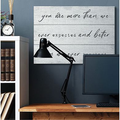 Stupell Home Decor More Than We Imagined Canvas Wall Art