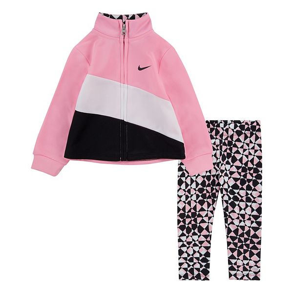 Toddler Girl Nike Zip Jacket and Leggings Set