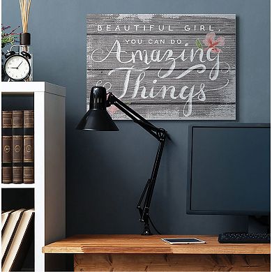 Stupell Home Decor Beautiful Girl Canvas Wall Art