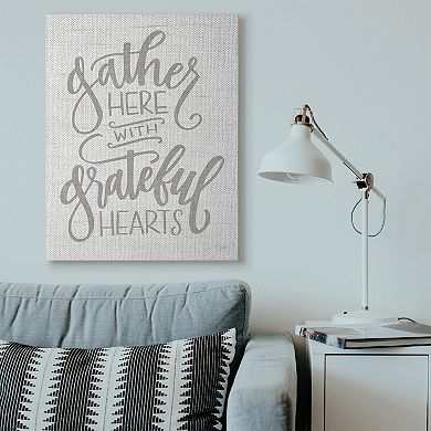 Stupell Home Decor Gather Here Family Canvas Wall Art
