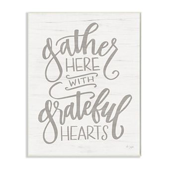 Stupell Home Decor Gather Here Plaque Wall Art