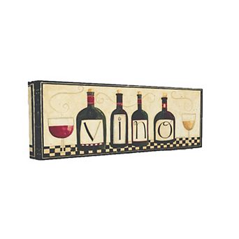 Stupell Home Decor Vino Kitchen Oversized Stretched Canvas Wall Art by Dan Dipaolo