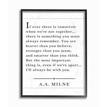 Stupell Home Decor I'll Always Be With You Framed Giclee Texturized Art