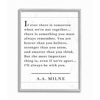 Stupell Home Decor I'll Always Be With You Framed Giclee Texturized Art