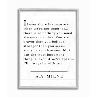 Stupell Home Decor I'll Always Be With You Framed Giclee Texturized Art