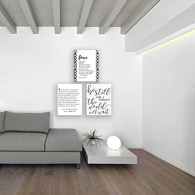 Stupell Home Decor Be Still The World Will Wait Wall Plaque Art