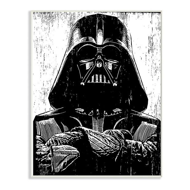 Darth Vader - Star Wars Art - Blue Black Throw Pillow